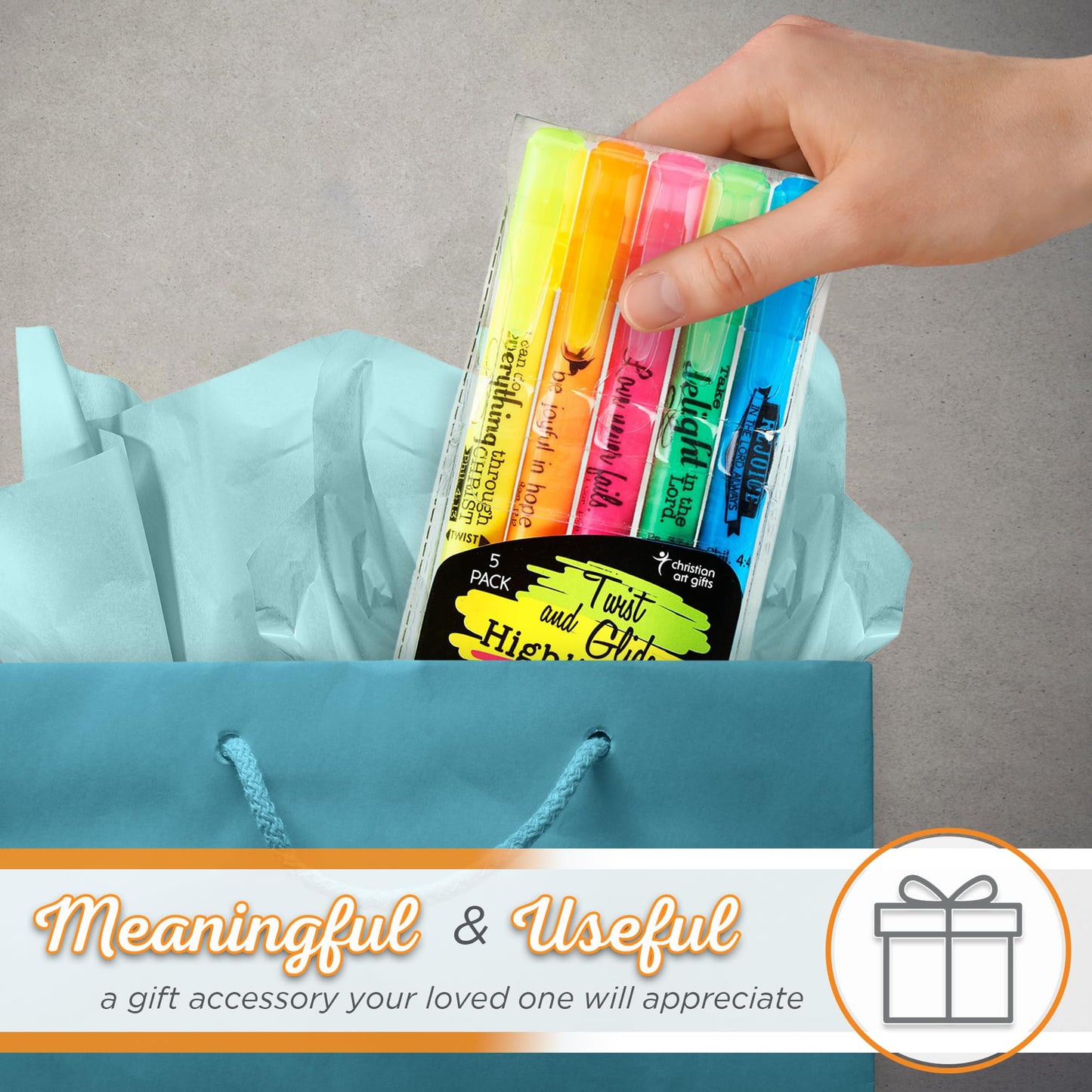 Multicolor Gel Bible Highlighter Set, 5 Pack