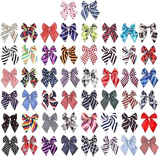 50pcs Adjustable Dog and Cat Bowties for Pets