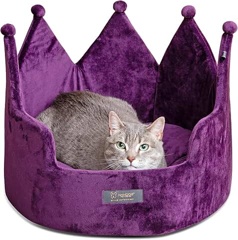 Soft Washable Round Pet Bed for Small Dogs and Cats