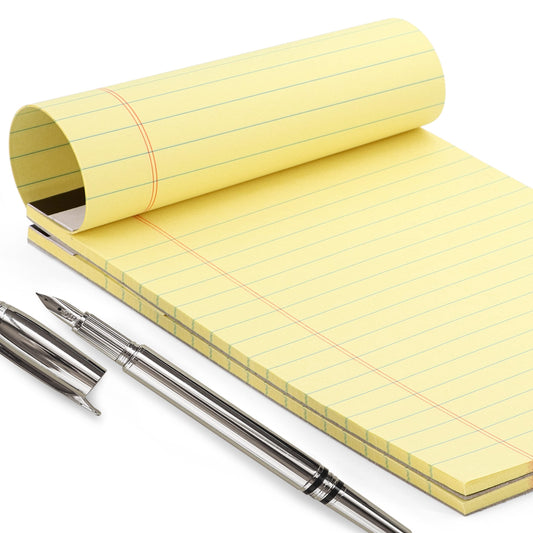 Yellow legal pads, 8.5 x 11.75, 12-pack