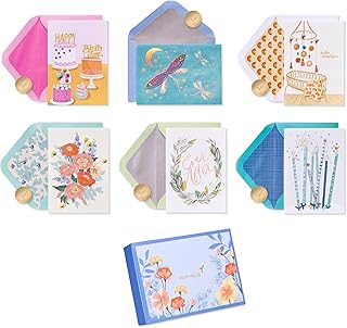 Set of 6 blank greeting cards for all occasions