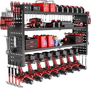 Heavy Duty 4-Layer Power Tool Wall Organizer