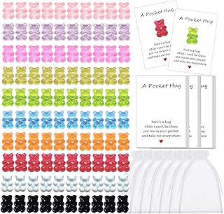 100 Sets of Gummy Bear Tokens with Cards and Bags