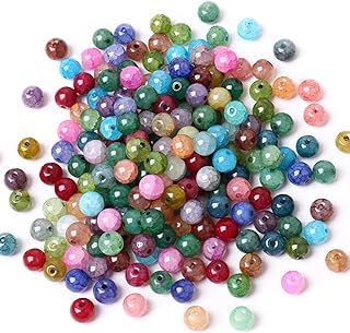 132PCS Natural 12MM Round Agate Beads for Jewelry Making