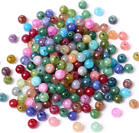 132PCS Natural 12MM Round Agate Beads for Jewelry Making