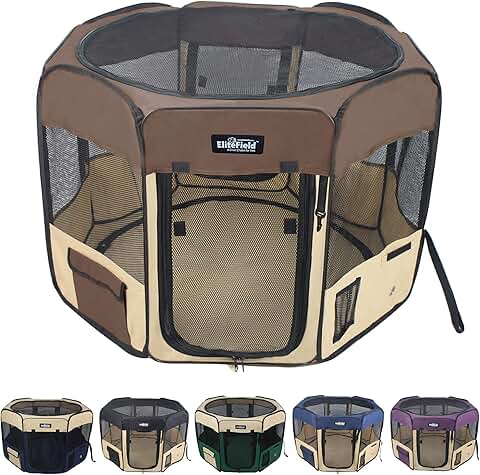 Soft Pet Playpen for Dogs and Cats, 42x42x24 inches