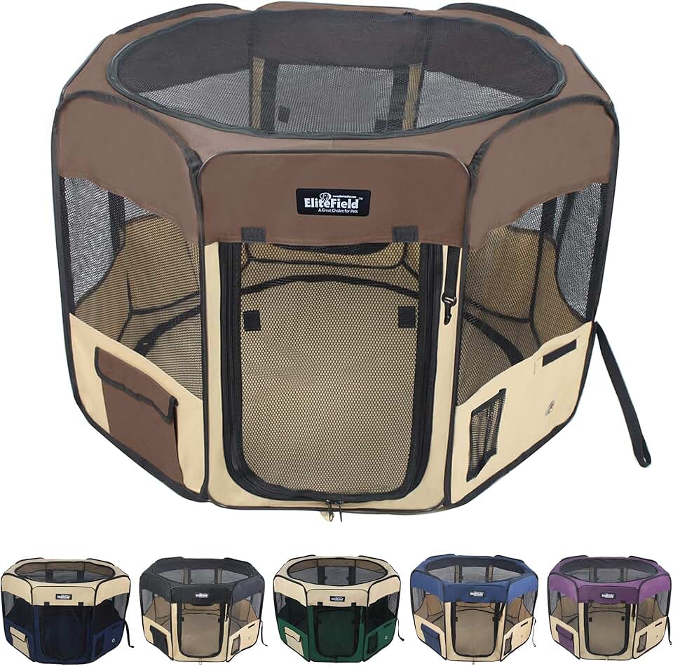 Soft Pet Playpen for Dogs and Cats, 42x42x24 inches
