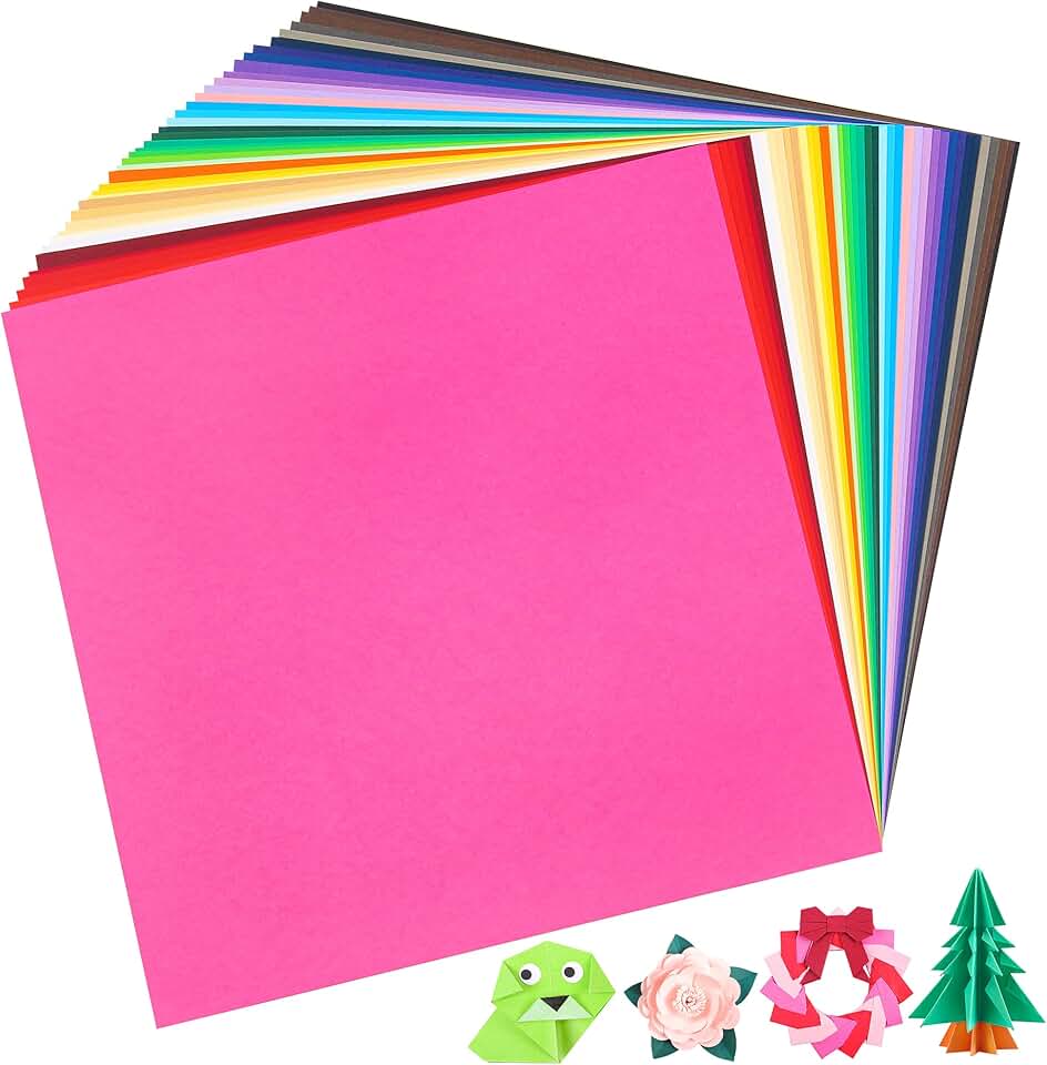 80 Sheets of 12x12 Inch Colored Cardstock in 40 Colors