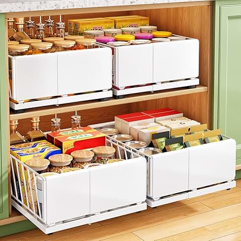 2-Pack Expandable Cabinet Drawer Organizers