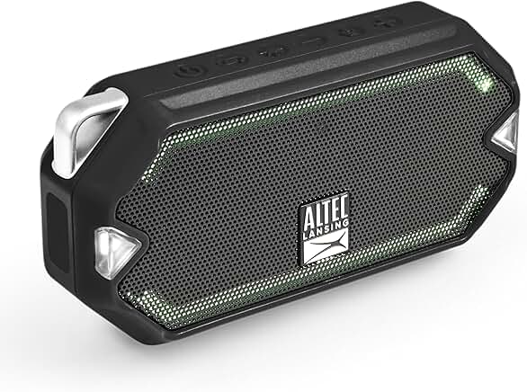Compact waterproof Bluetooth speaker with 6-hour playtime