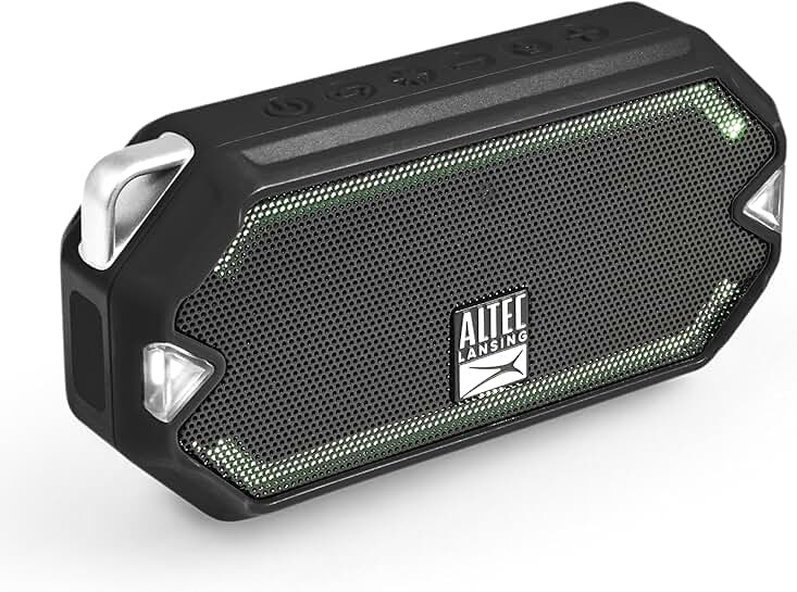 Compact waterproof Bluetooth speaker with 6-hour playtime