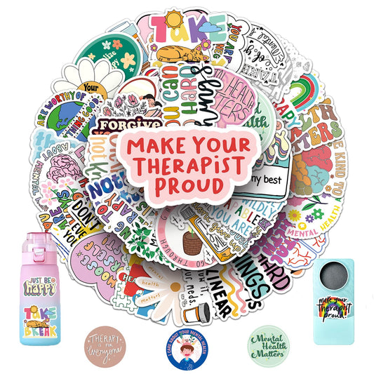 100 Mental Health Awareness Stickers for Kids Teens Adults