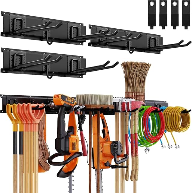 Wall Mount Garage and Garden Tool Organizer