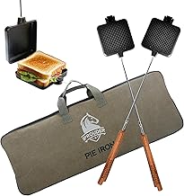 Large Cast Iron Sandwich Maker for Camping