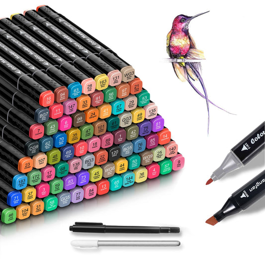 Alcohol Based Ink Art Markers Set 84 Colors Dual Tip
