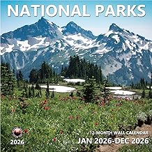 2026 National Parks Wall Calendar, 12 Months, 12"x24"
