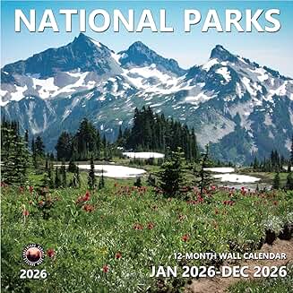 2026 National Parks Wall Calendar, 12 Months, 12"x24"