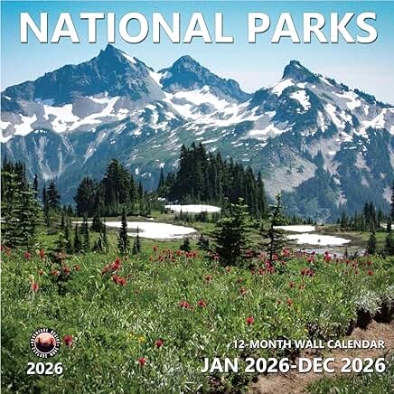 2026 National Parks Wall Calendar, 12 Months, 12"x24"