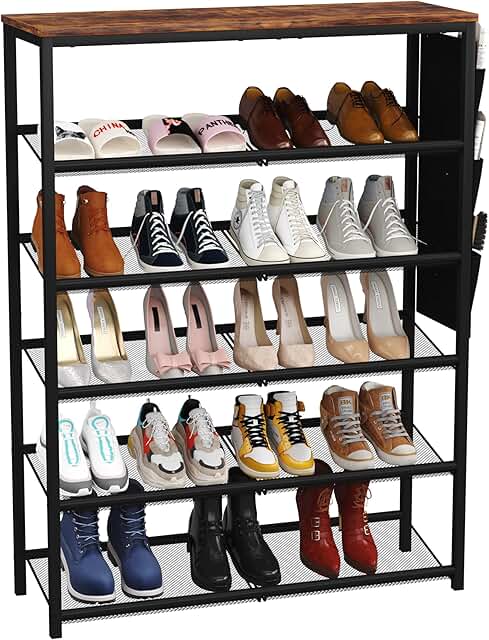 6-Tier Shoe Rack for Entryway and Closet