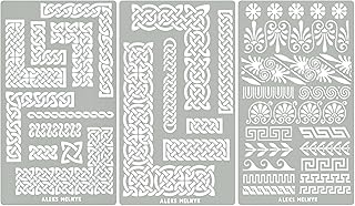 Small Border Stencils for Bullet Journaling and Engraving