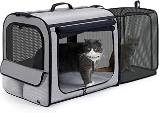 Lightweight Expandable Dog Car Carrier for Travel