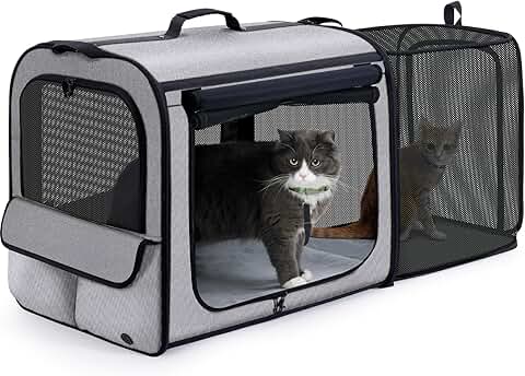 Lightweight Expandable Dog Car Carrier for Travel