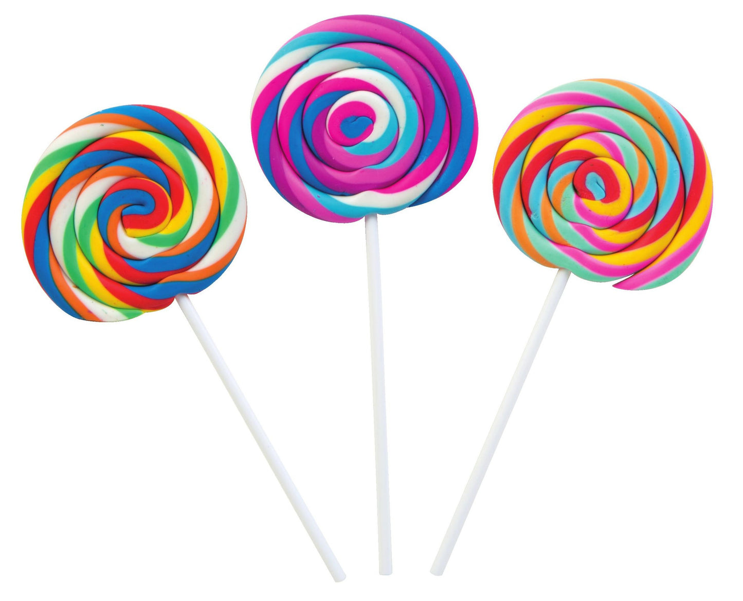 Swirl Pop Food Erasers Pack of 24