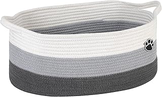 Large Woven Dog and Cat Toy Storage Basket