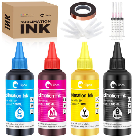 Sublimation Ink Refill with Heat Tape for Inkjet Printers