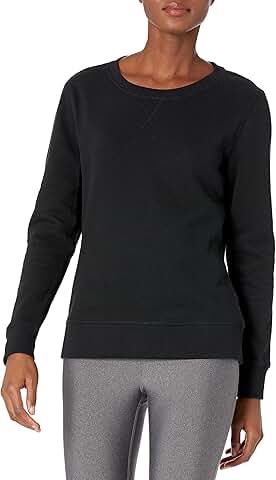 Women's Fleece Crewneck Pullover in Plus Size