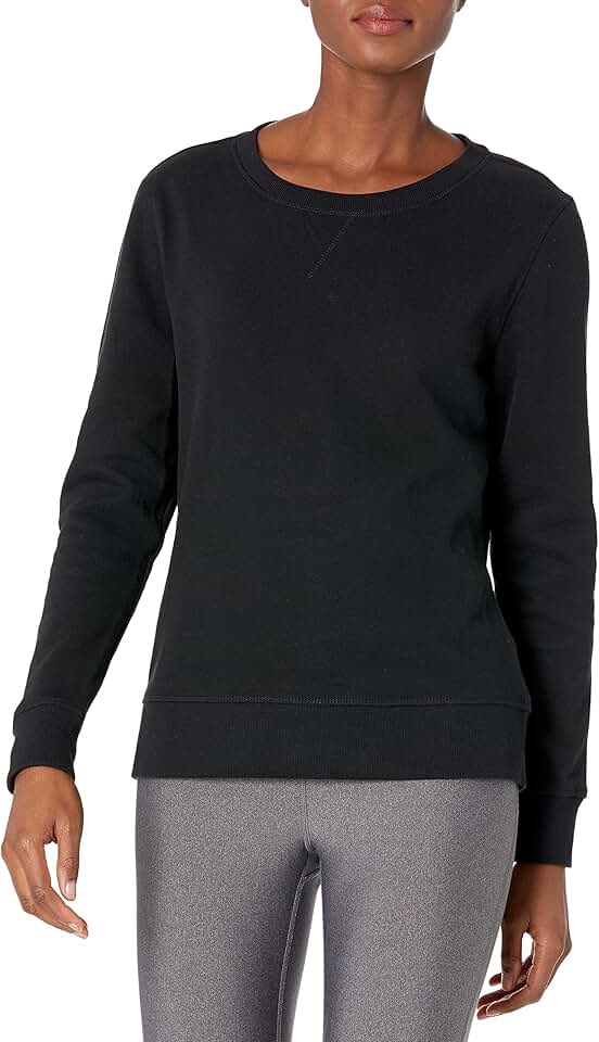 Women's Fleece Crewneck Pullover in Plus Size