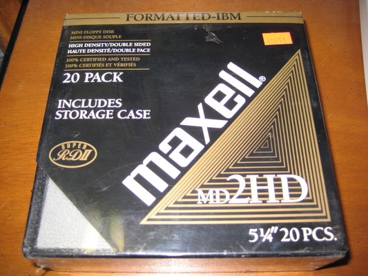 MD2HD 5 1/4 inch Mini Floppy Disks 20 Pack