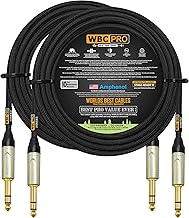 Two 50-foot ultra-silent balanced star-quad cables with gold stereo plugs