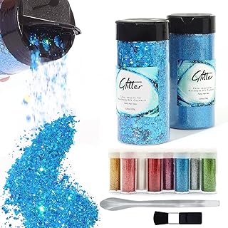 380g Multi-Purpose Glitter in 10 Jars with Tools