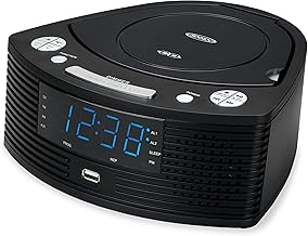 Stereo Compact Disc Player with AM/FM Dual Alarm Clock Radio