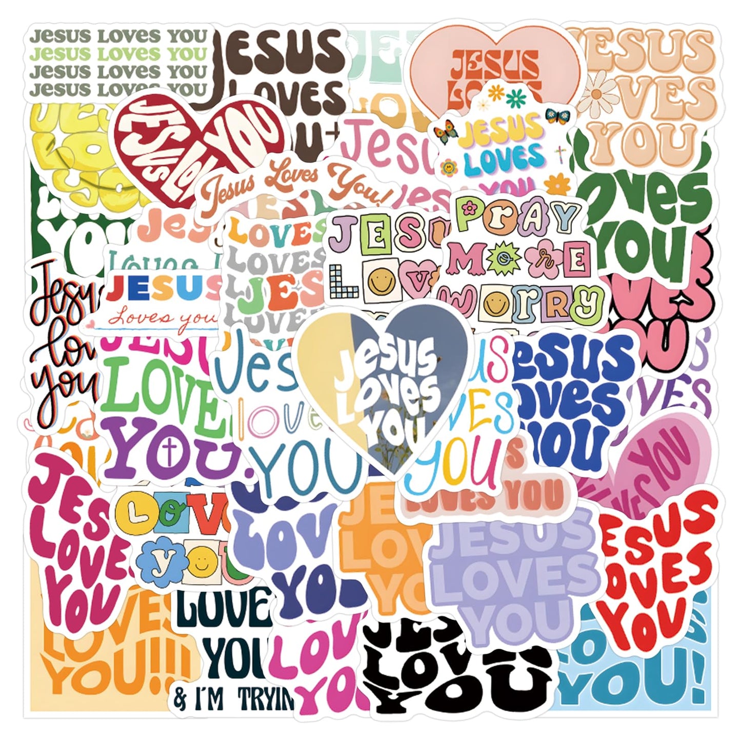 54 Inspirational Christian Stickers for Water Bottles and More