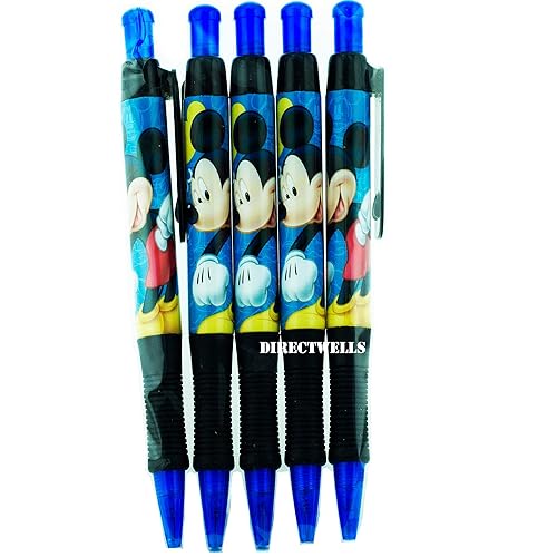 Set of 5 Retractable Mickey Mouse Pens