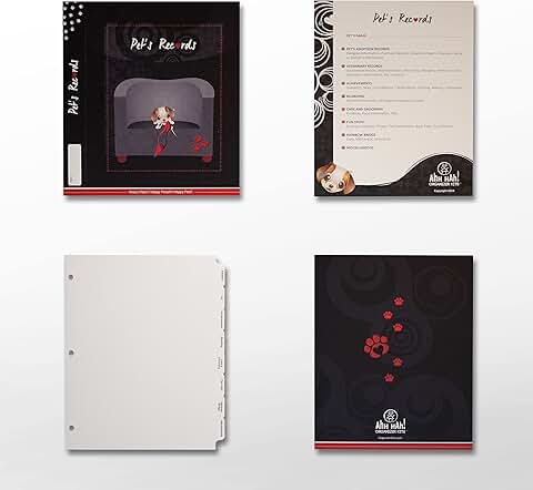 Pet Record Organizer Kit with Eight Index Tabs