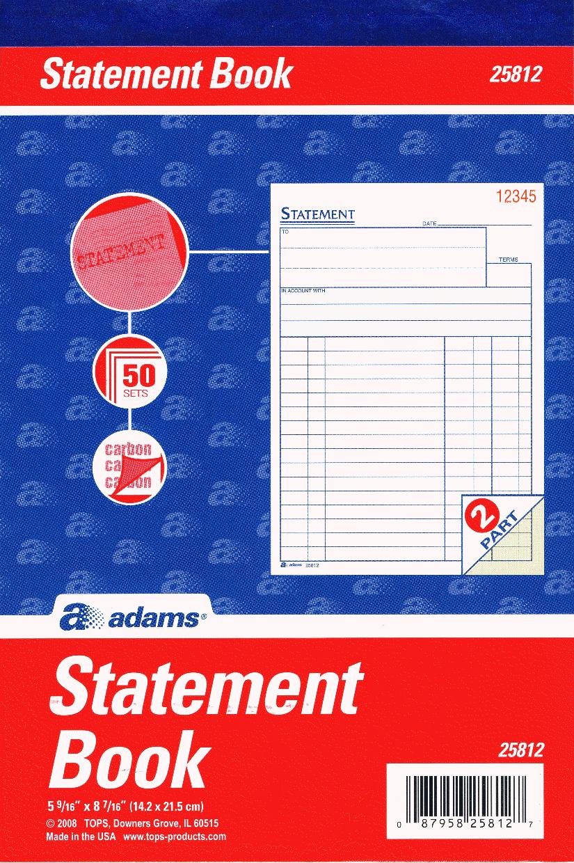 All-Purpose Statement Book, 2-Part, 50 Sets