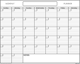 24x30 Inch Erasable Monthly Wall Calendar