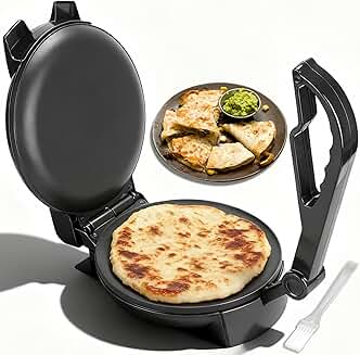 Compact 8-inch Electric Tortilla and Crepe Maker