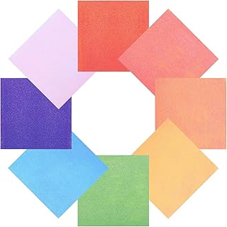 Colorful Glitter Origami Paper, 120 Sheets, 6"x6"