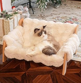 Elevated Cat Couch Bed with Washable Cover