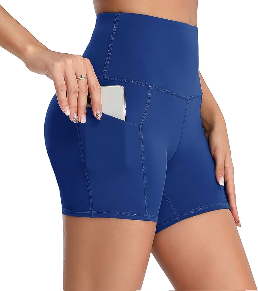 Women's High Waist Short Yoga and Running Shorts