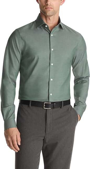 Men's Slim Fit Wrinkle-Free Dress Shirt