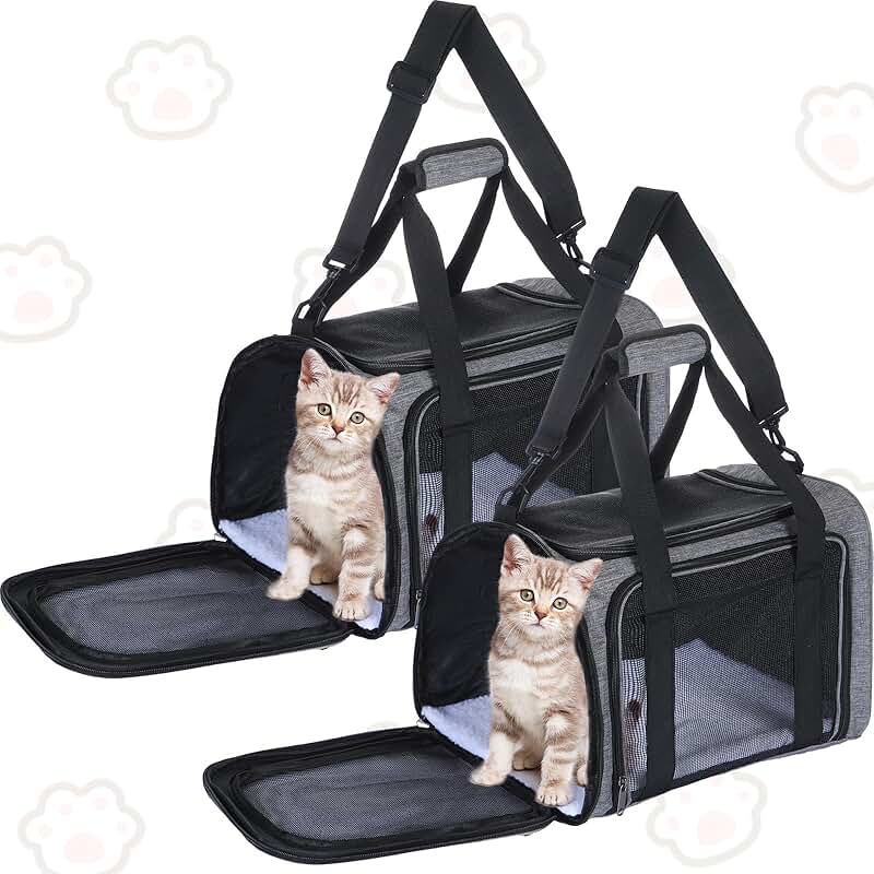 Soft Cat and Dog Carrier Bag, 17x11x11 inches