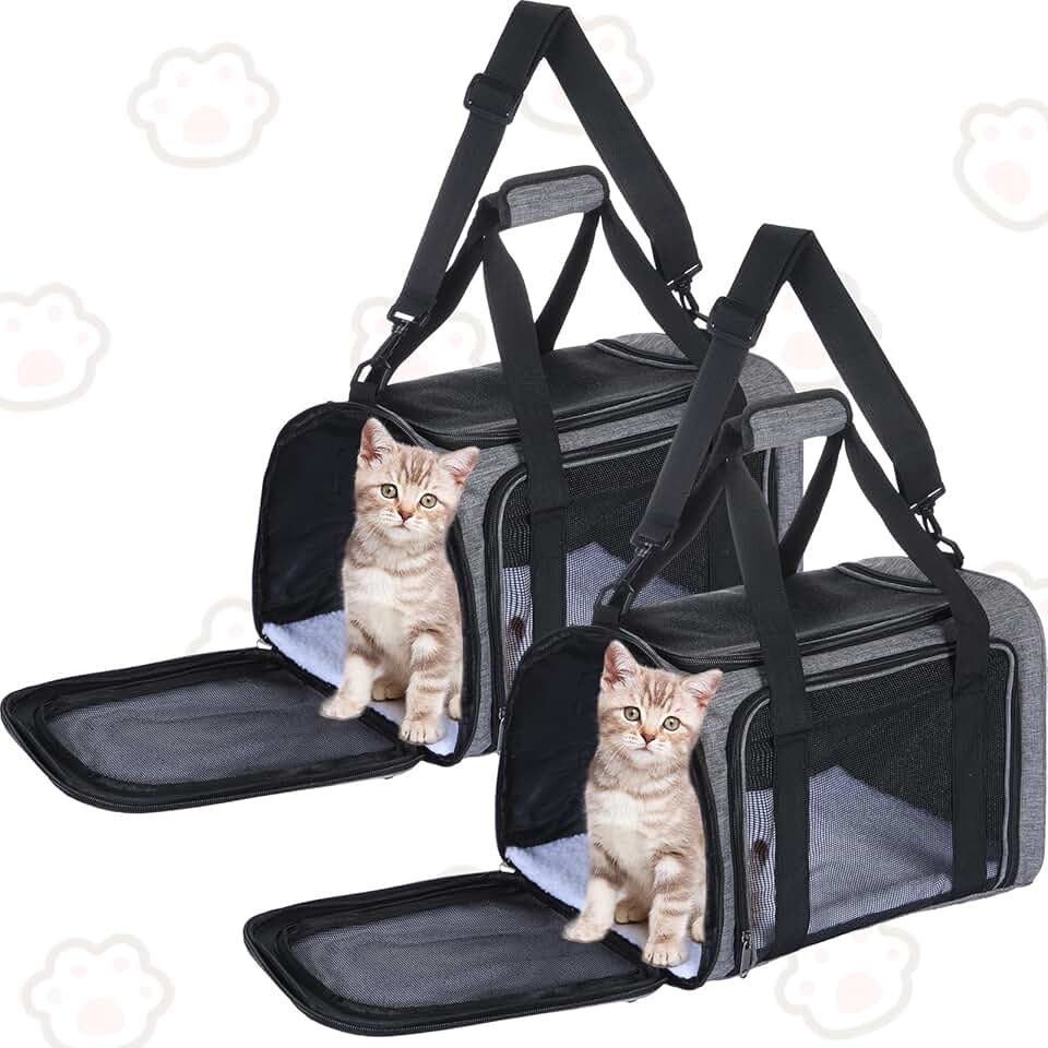 Soft Cat and Dog Carrier Bag, 17x11x11 inches