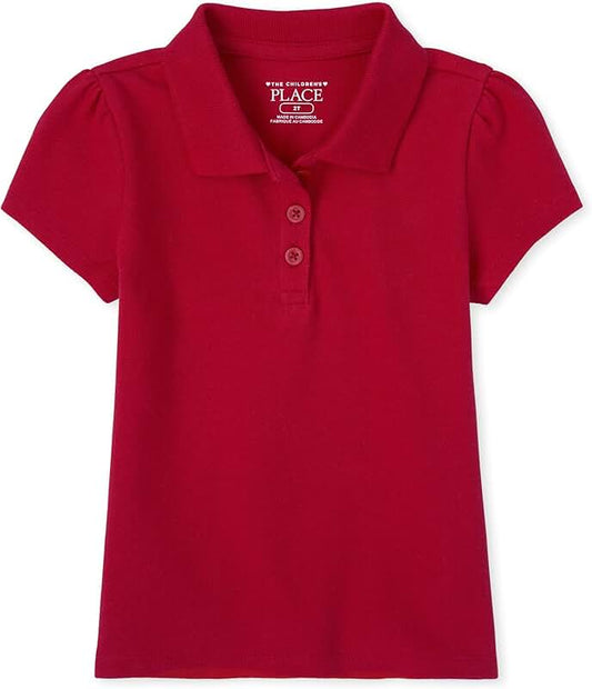Baby Girls and Toddler Short Sleeve Pique Polo
