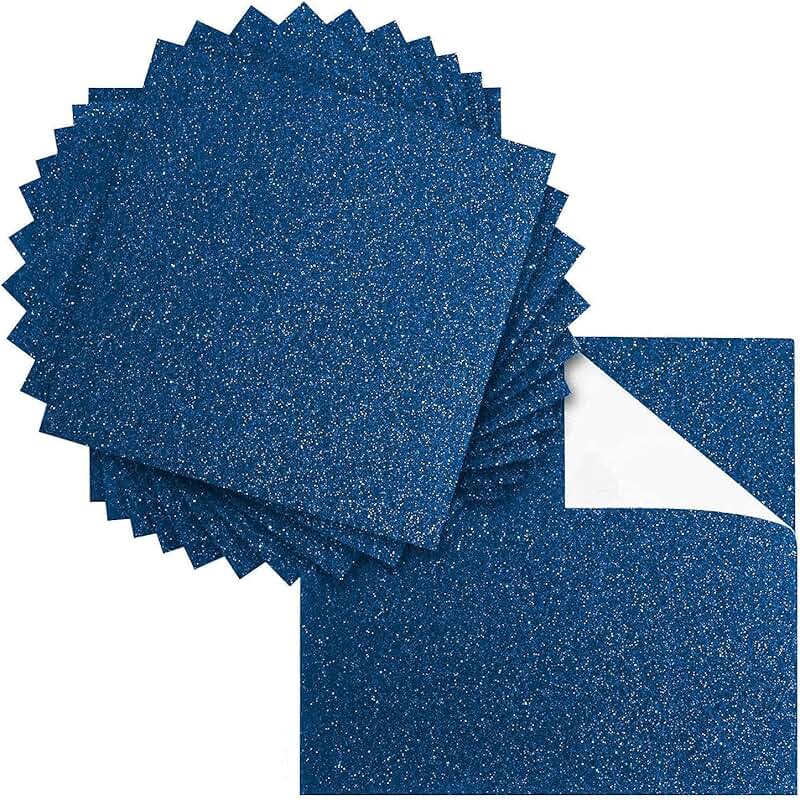 20 Sheets Glitter Cardstock for Crafts and Events