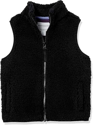 Girls' Sherpa Fleece Vest with Pockets